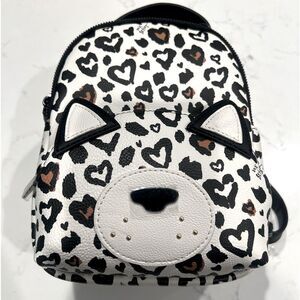 Tik Tok Viral Betsey Johnson RARE HTF Leopard Kitty Cat Mini Backpack